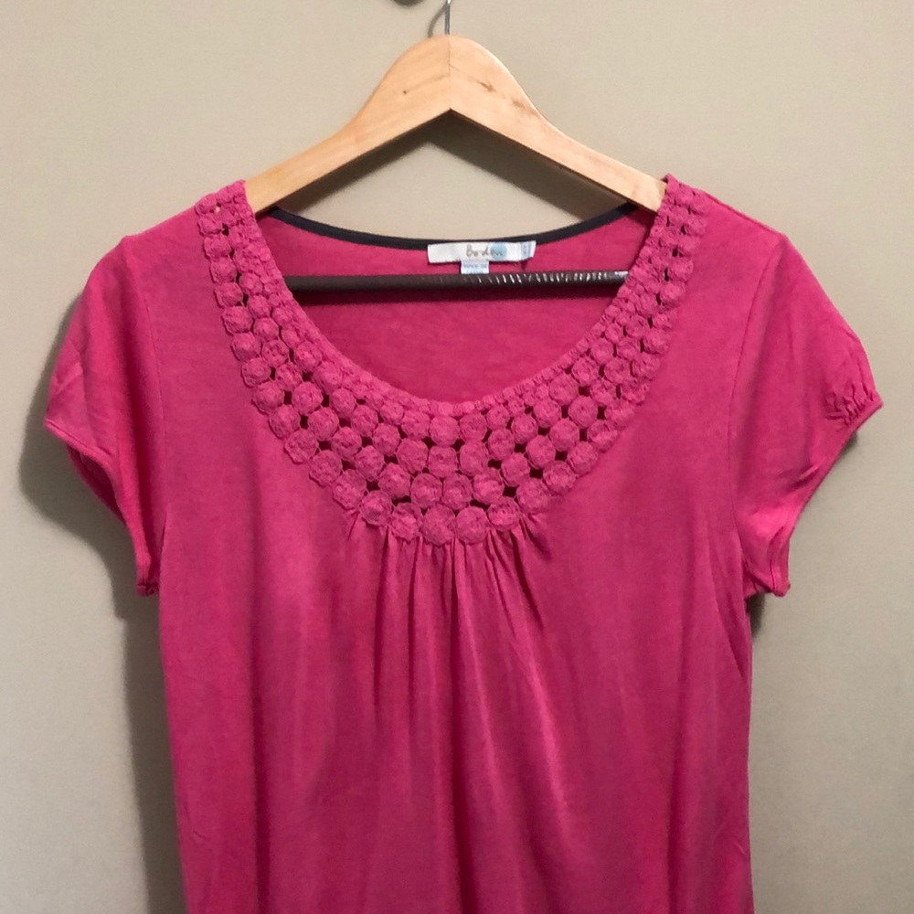 Boden women’s T-shirt with embroidered detailing